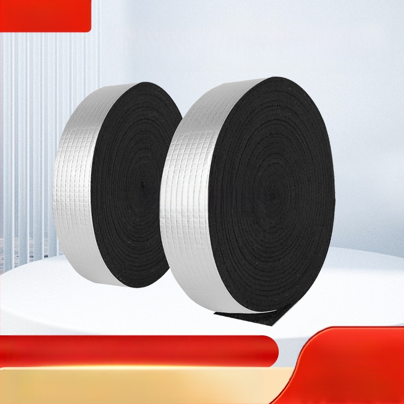 Öntapadós alumíniumcső-szigetelő szalag kültéri téli használatra; alapréteg: butilkaucsuk; ragasztórendszer: gumi alapú; sorozat: hőszigetelés, tűzvédelmi és vízálló; alkalmazás: vízvezetékek javítása