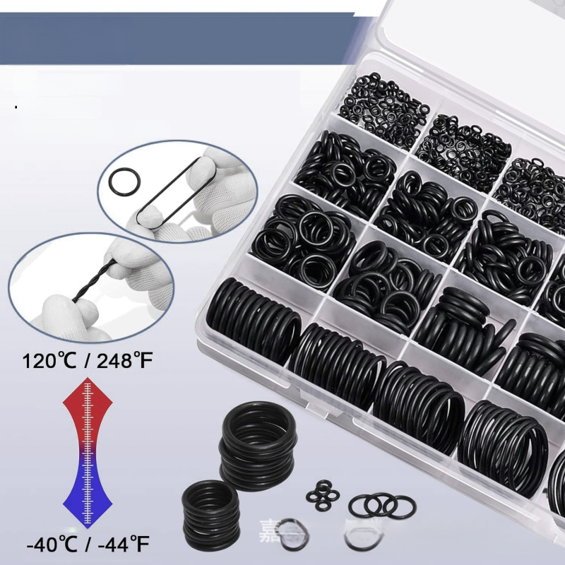 O-образно уплътнение от нитрил гума, висока температура, високо налягане, износоустойчивост и озоноустойчивост, пакет от 360 броя