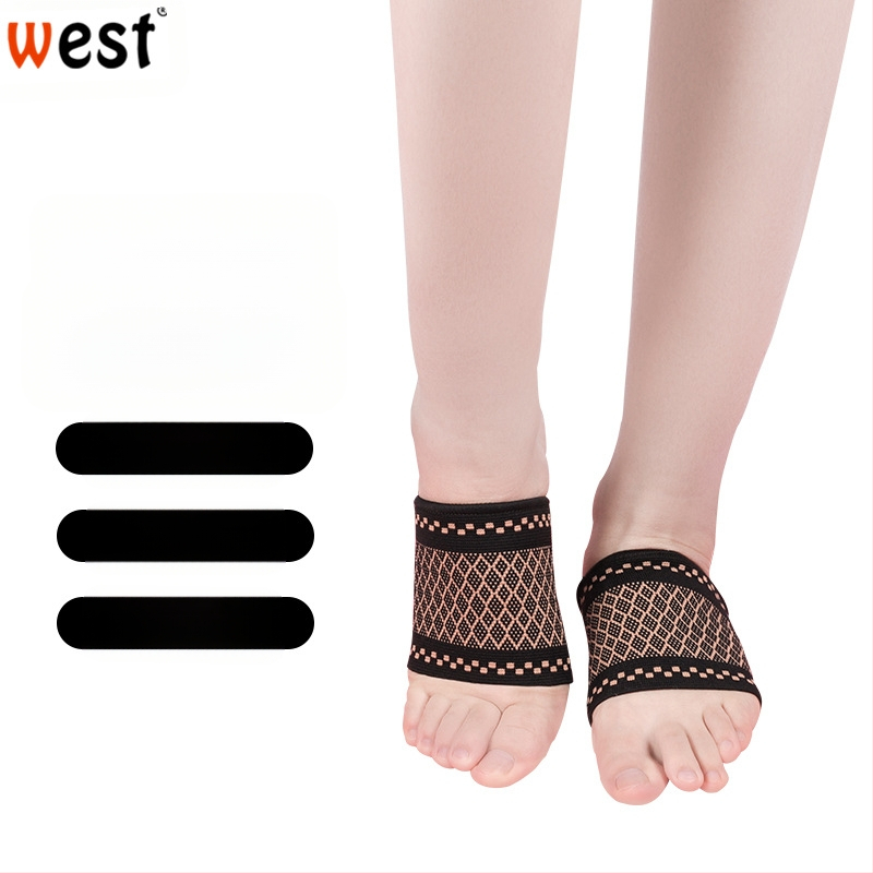 Bokaortézis arch támogatással lapos lábra, nylonból, univerzális illeszkedés, teniszezéshez, boka védelem