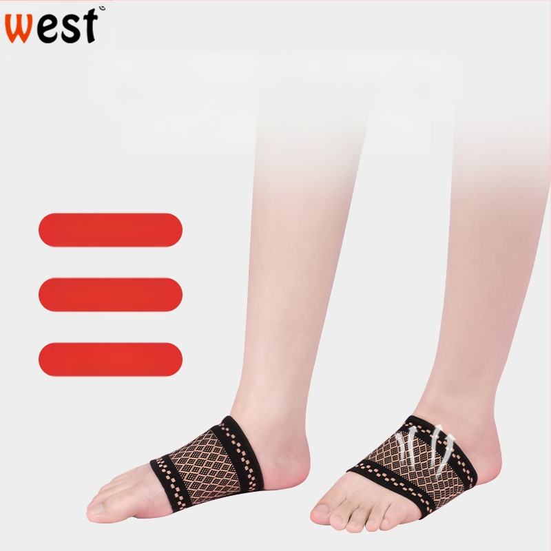 Bokaortézis arch támogatással lapos lábra, nylonból, univerzális illeszkedés, teniszezéshez, boka védelem