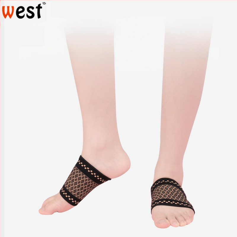 Bokaortézis arch támogatással lapos lábra, nylonból, univerzális illeszkedés, teniszezéshez, boka védelem