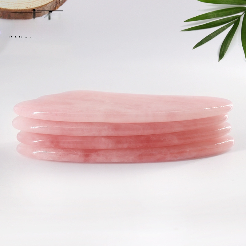 Gua Sha Scraper – Rožinė kristalinė jade trikampio širdies formos, medžiaga: milteliniai kristalai, svoris 65 g, specifikacijos: 1000, pakuotė: 200 vnt., tinkama fitneso įrangai ir sveikatos masažui