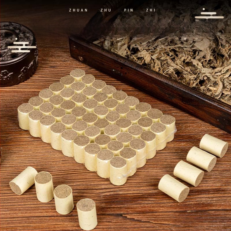 Kamenné valcované moxa tyčinky, trojročné Artemisia, Model AZ-054, balenie 54 kusov