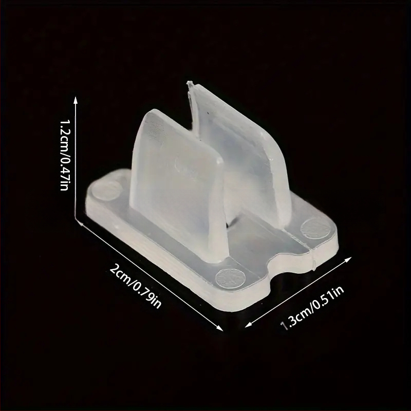 Клип за фиксиране на LED лента (PC/PP, инжекционно формоване, 2 g)