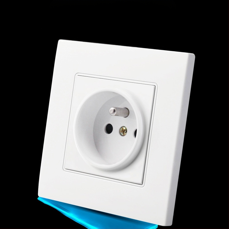 AOBA 16A prancūziško stiliaus sieninis lizdas, 86 tipo panelė, Europos standartas