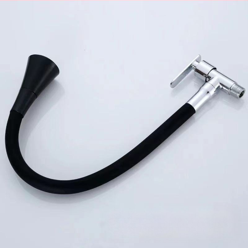 Nástenný kuchynský faucet pre studenú vodu, telo zliatiny zinku, keramický ventil, štýl ľahký luxus