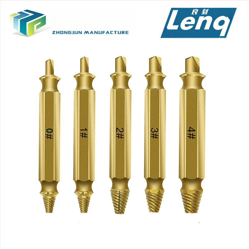 Екстрактор за счупени винтове с двойна глава в комплект инструментални аксесоари, тегло 0,08 кг, минимално количество опаковки 4