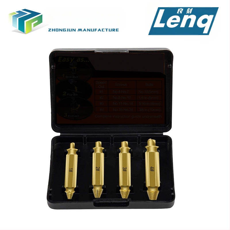 Екстрактор за счупени винтове с двойна глава в комплект инструментални аксесоари, тегло 0,08 кг, минимално количество опаковки 4