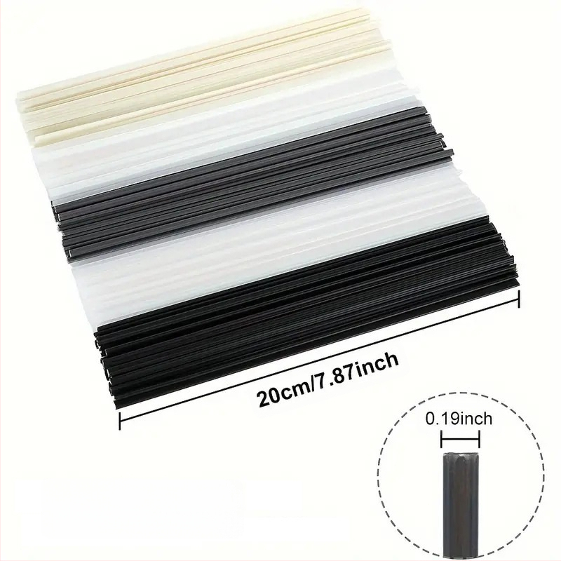 Пластмасова заваръчна пръчка за горещо топене, съвместима с PP/PE/PVC/ABS, за заваряване на пластмасови листове и тръби