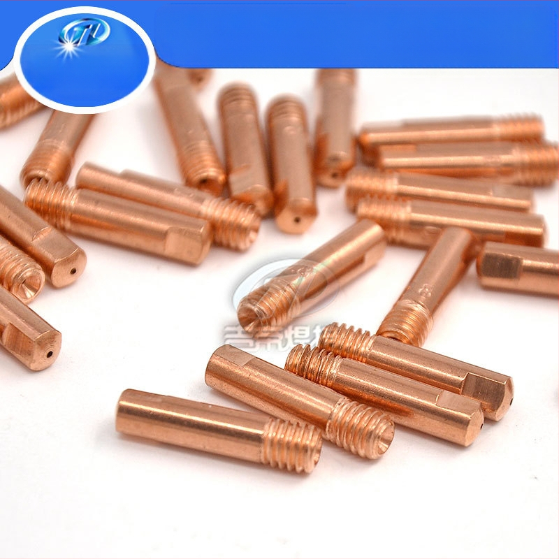 15AK проводяща дюза за заваряване, комплект 40 бр., дюза за подаване на тел за заваръчна пушка, 0.8/0.9/1.0 мм