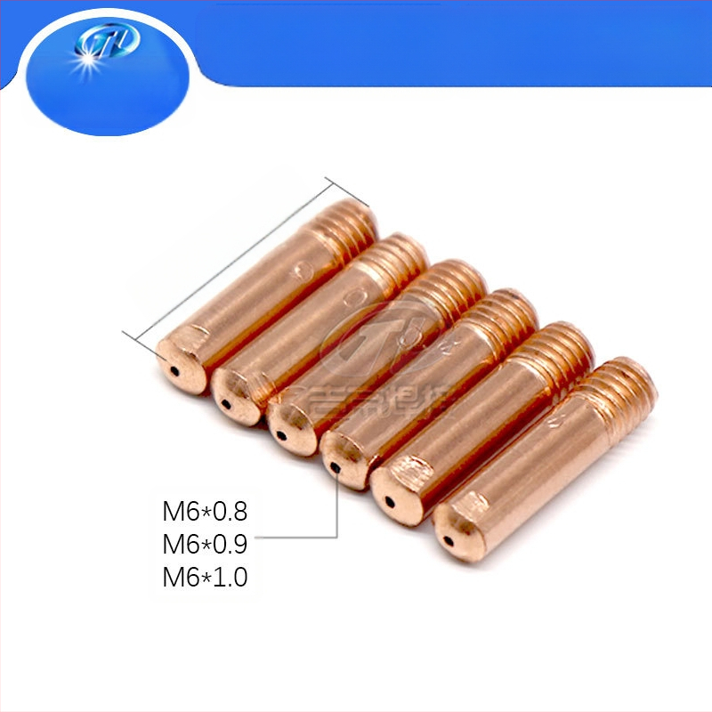 15AK проводяща дюза за заваряване, комплект 40 бр., дюза за подаване на тел за заваръчна пушка, 0.8/0.9/1.0 мм