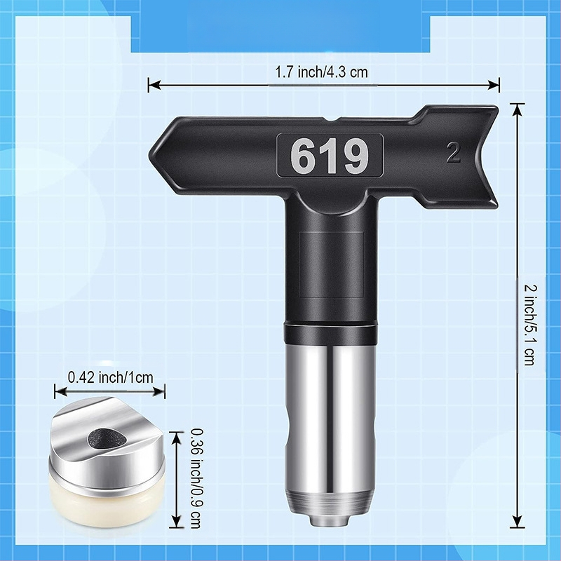 Purškimo antgalis, 286 serijos modelis, skirtas purškimui; alternatyvus pavadinimas: pistoleto antgalis