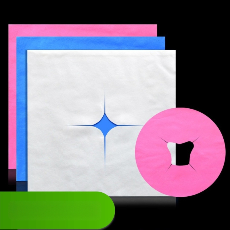 Vienkartinės neaustų pluoštų kosmetikos servetėlės — Naranfi, grožio salonams, 100 lapų, 50 pakuočių