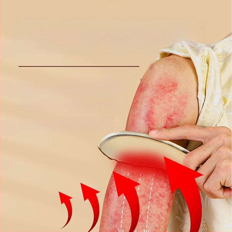 Jiquan gua sha masažo plokštė – 1 vnt į dėžutę, logotipo spausdinimas, pritaikymas galimas