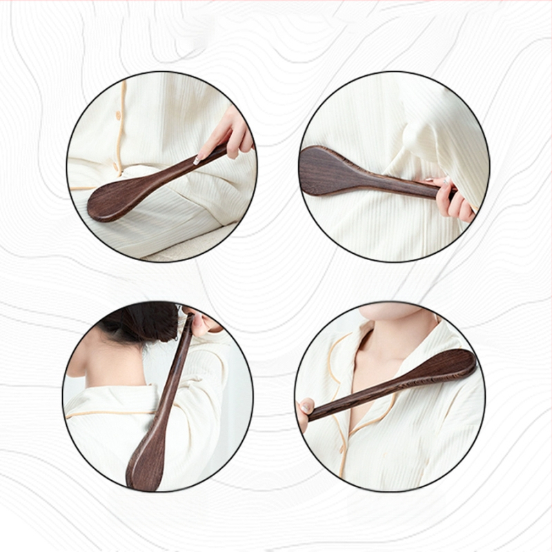 Koka meridiānu masāžas nūja – mehāniskā kontrole, apaļa masāžas galva, 1 ātrums, piemērota kaklam, atpakai, viduklim, gurniem un kājām