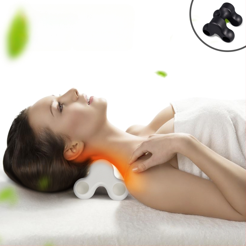 JUQI Μαξιλάρι αυχένα για μασάζ με ακουποντ μασάζ και ζεστό moxibustion, μοντέλο 21414, πολυπροπυλένιο