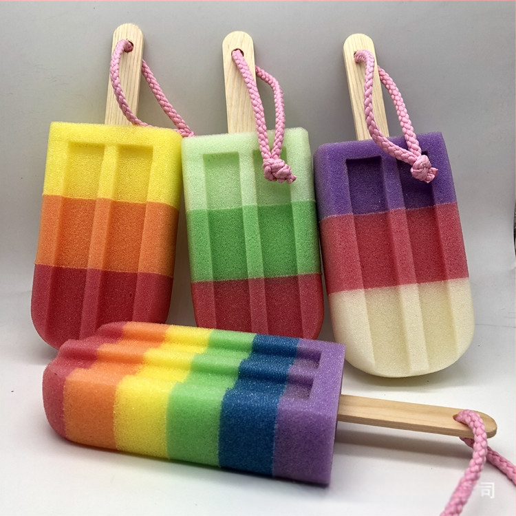 Ruize márkájú fürdőszobai tisztító szivacs fogóval, PU szivacs, 0,5 g, 100 db csomag