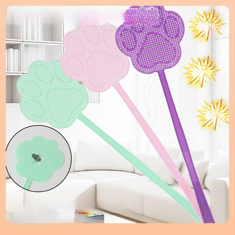 Fly Swatter su išplėsta rankena – patvarus plastikas, lengvas luksuso stilius, rankinis valdymas