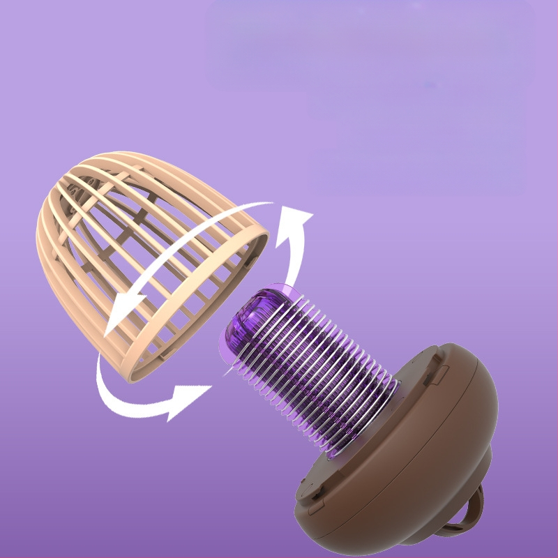 LED komarų naikinimo lemputė, USB įkrovimas, lauko naudojimui, šviesos bangų gaudyklė, tinkama 51–100 m², pristatyta 2022 m