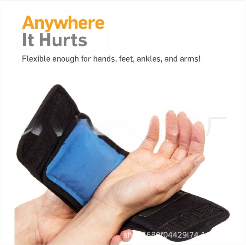 Σετ πάγου με gel για αγκώνες, αστραγάλους και πέλες – κρύο/θερμή θεραπεία με ιμάντα στερέωσης, καθολικό μοντέλο, υπέρυθρη θέρμανση