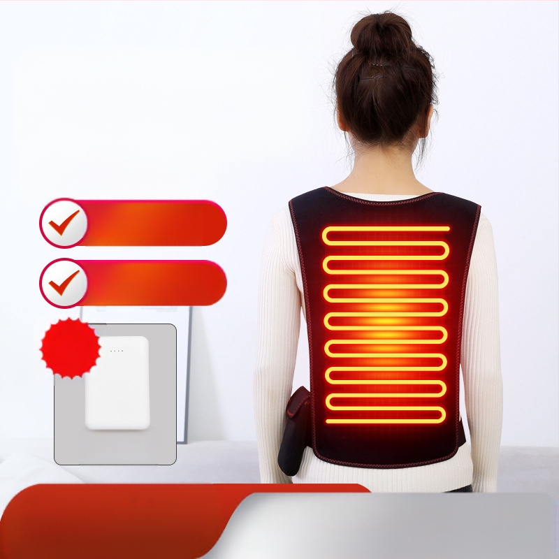 Dispozitiv de îngrijire a taliei și a spatelui, încălzire cu infraroșu, control al temperaturii, temporizator, 3 trepte de control, 10W, 5V, 55–65°C