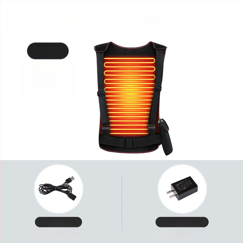 Dispozitiv de îngrijire a taliei și a spatelui, încălzire cu infraroșu, control al temperaturii, temporizator, 3 trepte de control, 10W, 5V, 55–65°C