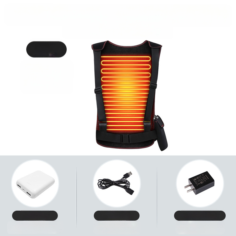 Dispozitiv de îngrijire a taliei și a spatelui, încălzire cu infraroșu, control al temperaturii, temporizator, 3 trepte de control, 10W, 5V, 55–65°C