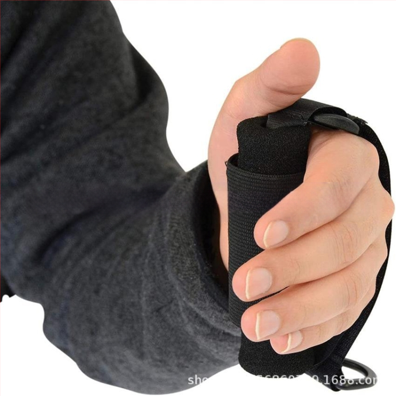 Etetéshez kapcsolódó korrekciós öv, nylon kevert anyagból, Velcro pántokkal – idős vagy agyvérzés utáni betegek számára (Korrektív öv; Nylon keverék; Velcro pántok)