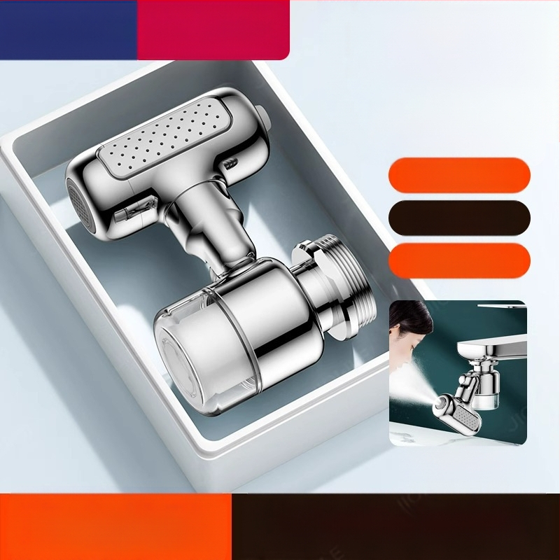 Universālais krāns ar filtru izplūdei mājsaimniecības izlietnei, aizsardzība pret šļakstiem, modelis 3564, elektroplatinga pārklājums, vienrokas vadība