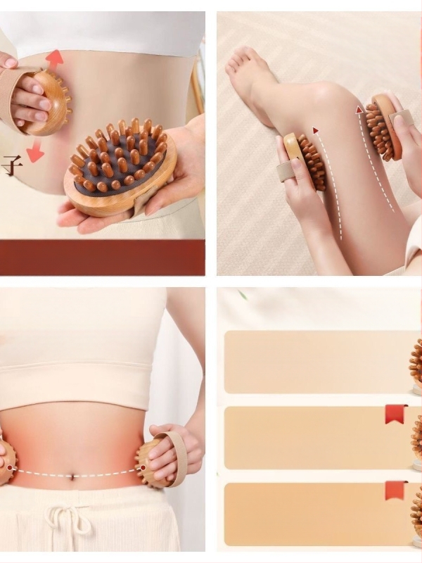 Meridijanska masažna četka s jastučićem zraka, masaža glave po meridijanu, cijelo tijelo masaža za olakšanje umora, 90 g