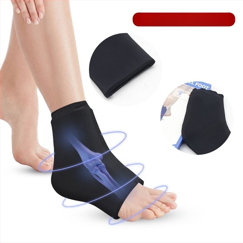 Gelinis čiurnos įtvaras su šaltu ir karštu kompresu čiurnos skausmų mažinimui, tinkamas krepšiniui, bėgimui ir masažai