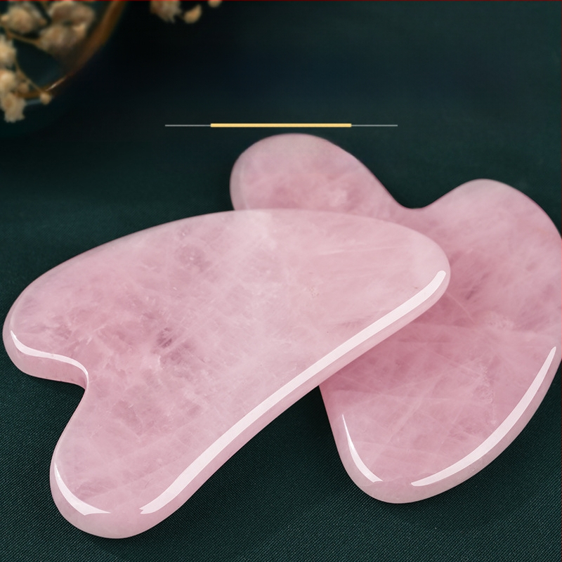 Nefrito gua sha plokštė veidui, širdies formos pusapvalė, veido priežiūrai, logotipas galimas, pakuotė 1 vnt