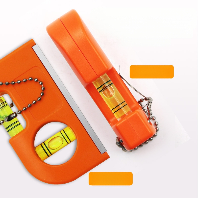 Мини нивелир с висяща верига и халка за закачане, силно магнитен, алуминиева сплав + ABS пластмаса, преносим