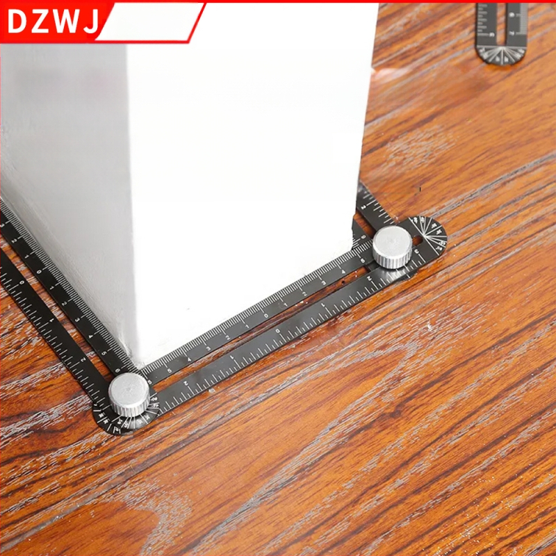 Контурен измервател с заключване – сгъваема релса за плочки и профилиращ инструмент за дърводелство