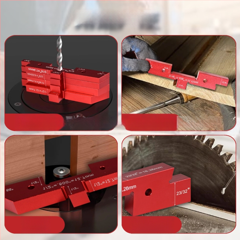 Σετ μετρητών γωνίας και ύψους για τραπεζοπριονο – 7–14 τεμάχια, με ψηφιακή οθόνη, υψηλή ακρίβεια