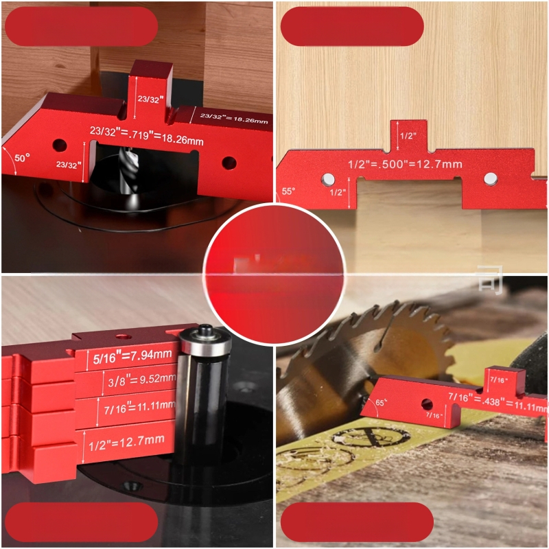 Σετ μετρητών γωνίας και ύψους για τραπεζοπριονο – 7–14 τεμάχια, με ψηφιακή οθόνη, υψηλή ακρίβεια