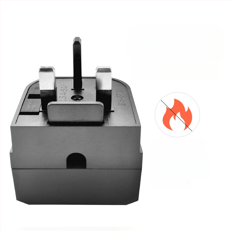 Kelioninis adapteris EU–UK, dvi kištukų lizdai, 250V, 2.5A, korpusas PC+ABS lydinys, varinis laidininkas GB, CE