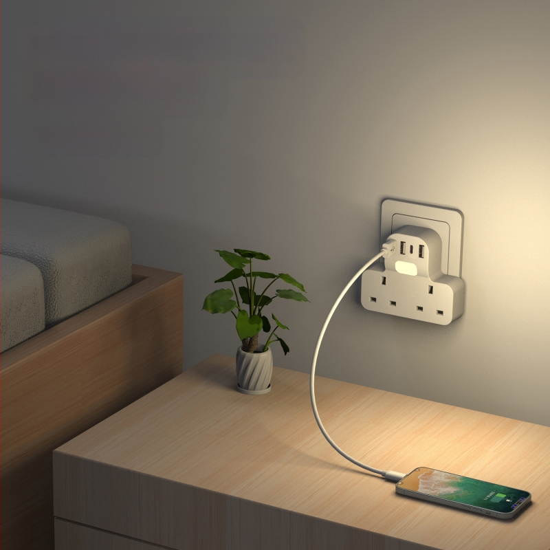 Thunder God kelioninis įkroviklis su maitinimo keitikliu — Britijos standartas kištukas ir lizdė, CE sertifikatas, daugiafunkcinis tarptautinis adapteris