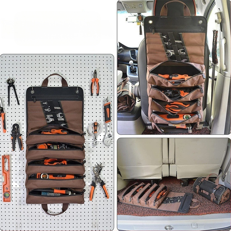 Ролкова преносима чанта за инструменти от Oxford плат – голям капацитет, многофункционална, чанта за електротехници