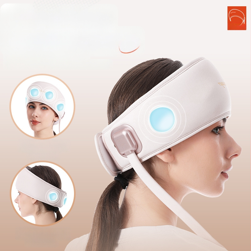 Galvas masāžas ierīce T-365, darbība ar akumulatoru, pogu vadība, 3. ātrums, masāža galvai ar gaisa spilveniem