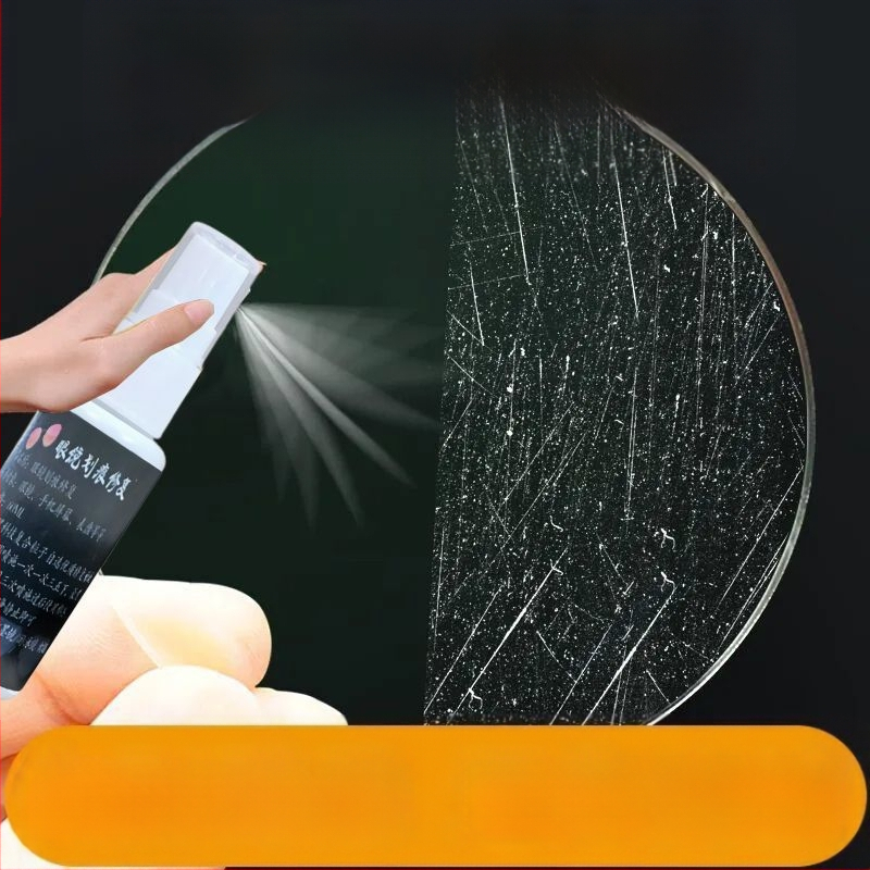 Szemüveglencsék tisztító folyadéka karcok javítására – műanyag, egyoldalú törlő, kézi használat, autóhoz