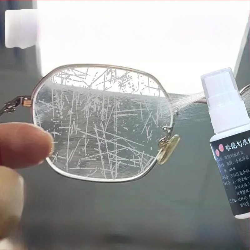 Szemüveglencsék tisztító folyadéka karcok javítására – műanyag, egyoldalú törlő, kézi használat, autóhoz