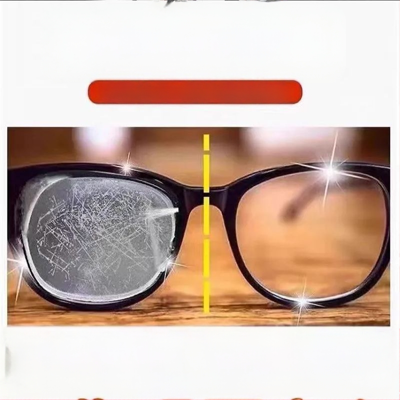 Szemüveglencsék tisztító folyadéka karcok javítására – műanyag, egyoldalú törlő, kézi használat, autóhoz