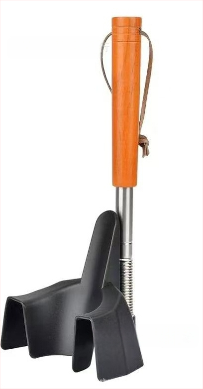 Teleskopinis metalinis batų šaukštas su ilga rankena