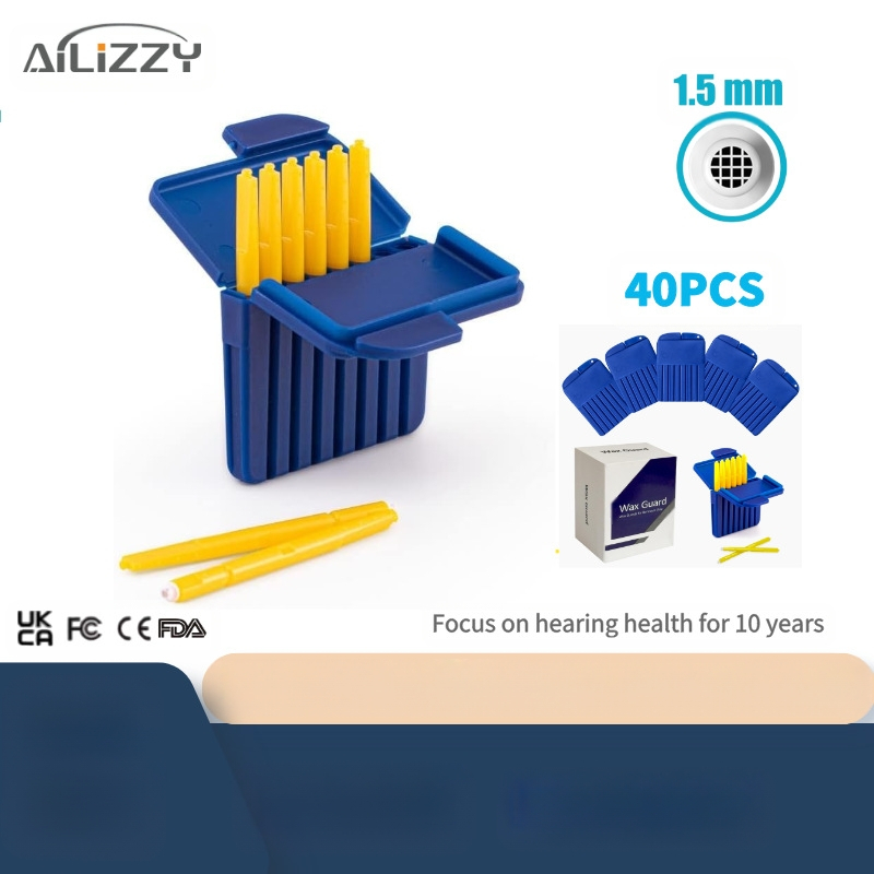 Klausos aparato dulkių nepraleidžiantis tinklelio dangtelis su ausų vatos barjeru, PP medžiaga, svoris 20 g, modelis: Filter dustproof mesh cover earwax baffle