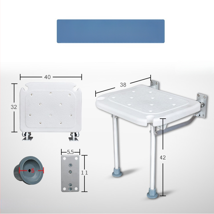 Sulankstoma dušo kėdė iš aliuminio lydinio; skirta vyresnio amžiaus žmonėms ir neįgaliems; kilmė Zhongshan, Guangdong; sulankstoma