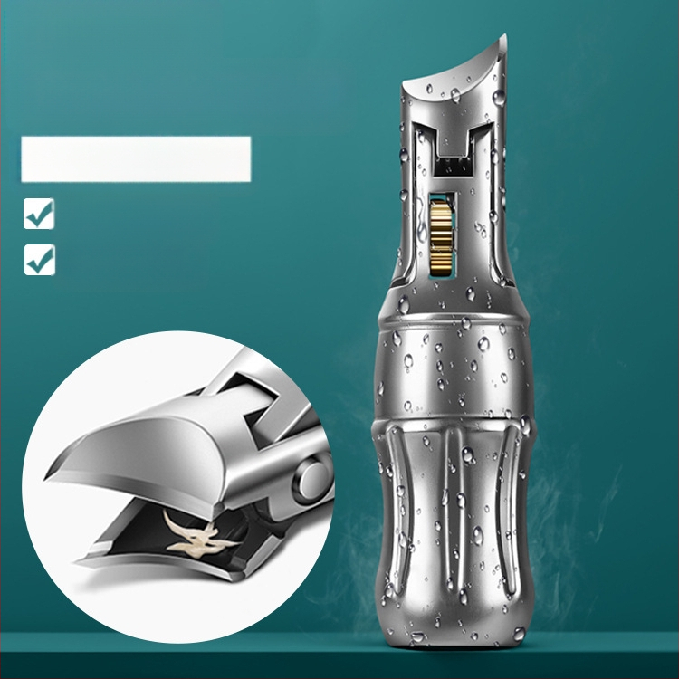 Nerūdijančio plieno nagų žnyplutė Coca-Cola formos, prieš purslų srovę, didelis atidarymas