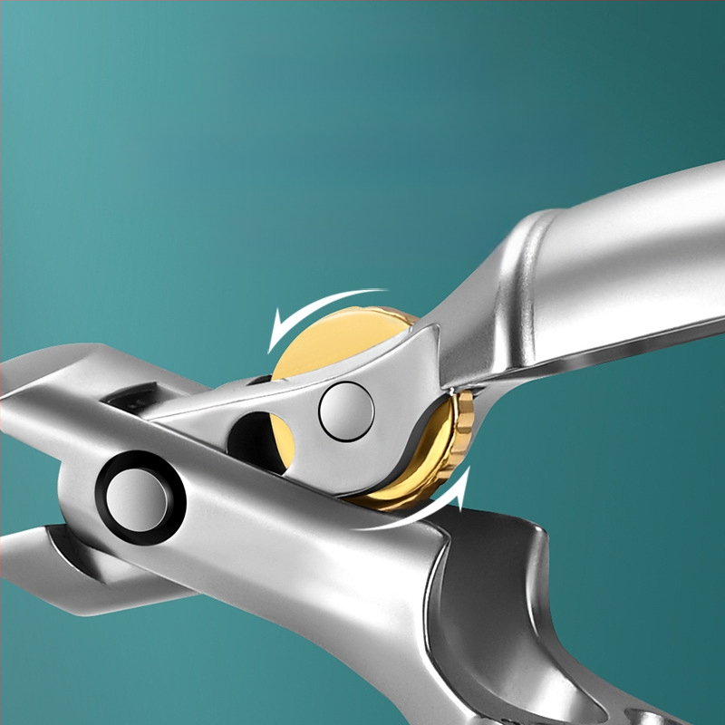 Nerūdijančio plieno nagų žnyplutė Coca-Cola formos, prieš purslų srovę, didelis atidarymas