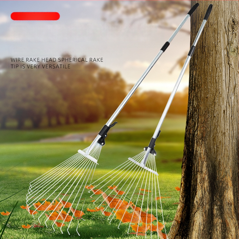 Teleskopinis sodo grėblys, modelis 01, prekė Prepared, universalus naudojimas