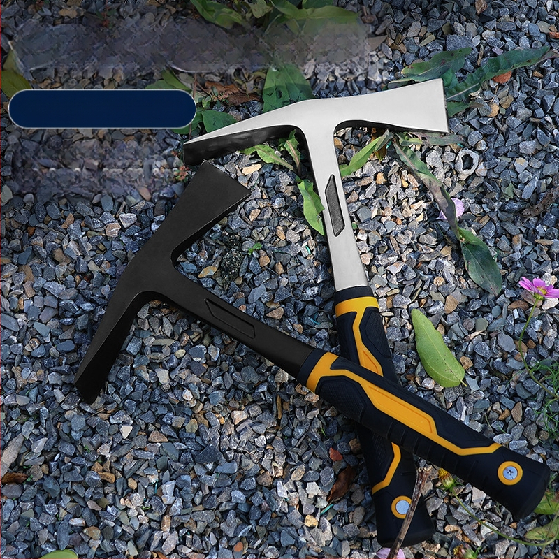 Мултифункционална кирка с едноцял корпус — върхово и плоско острие, ударна функция за градина и ферма